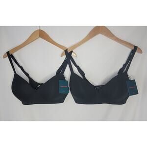 Tommy John- Women's Lightly Lined Wireless Bra NWT- 2 in black- size 36D